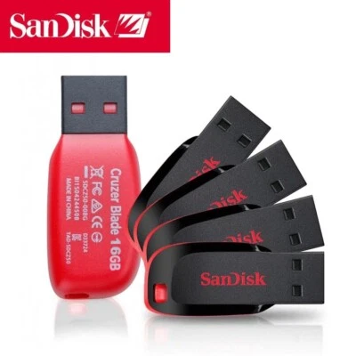 64GB SanDisk Cruzer Blade 2.0 USB Flash Drive Memory Stick Retail Package NEW - Image 1 of 4