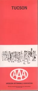 1966 AAA Road Map: Tucson NOS - Bild 1 von 1