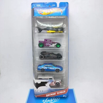 Hot Wheels Batman 5 Pack The Dark Knight Batcopter Bone Shaker The Joker Tumbler - Image 1 of 4