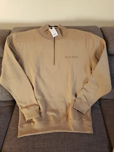 H.I.S. Sweatshirt beige Gr. L mit Logostickerei Reißverschluss Farbeinsatz - Bild 1 von 7