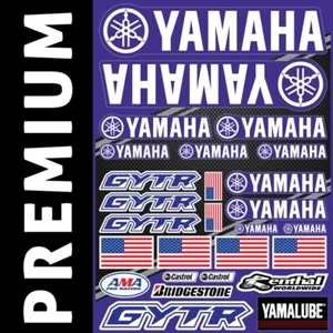YAMAHA - KIT Stickers Autocollants Adhésifs Vinyles Sponsors Auto Moto Cross - Picture 1 of 1