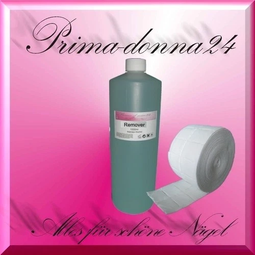 500 Zelletten 1000ml Remover entferner für UV-Soak-Off-Gel Gellack Shellac - Bild 1 von 1