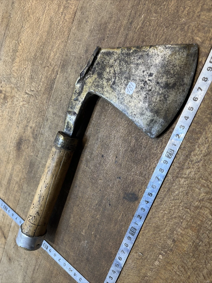 HACHE Bûcheron charpentier  OLD TOOL outil ancien /Hachette 19 -ème N° 181 - Photo 1/4