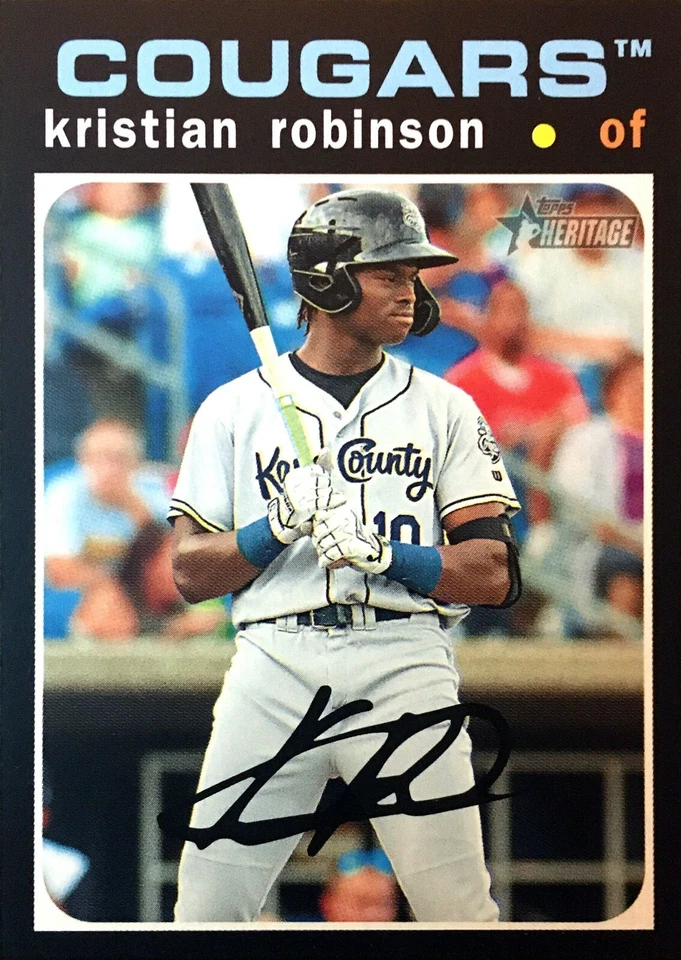 2020 TOPPS HERITAGE MINORS (#116) - KRISTIAN ROBINSON - Image 1 of 1