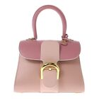 Auth DELVAUX Bryon Mini AA0406AAM0ARFDO Light Pink Pink Box Calf - Handbag