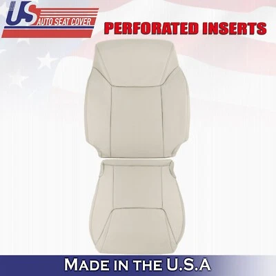 Para Lexus LX570 2012 a 2015 parte superior e inferior del conductor cuero con cubiertas Perf bronceado Lt Foto 1 de 4