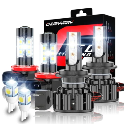 For Vauxhall Vivaro 2019-2023 Combo LED Headlight Low Beam+Fog Light Bulbs Kit - Image 1 of 4