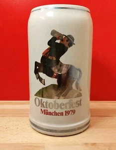 RARE 1979 OKTOBERFEST MUNCHEN GERMANY Beer Stein Mug Fritz Wagner Signed Collect - Picture 1 of 16