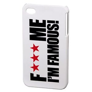 FMIF - F*** Me I'm Famous Mobile Phone Cover for Apple iPhone 4/4S White