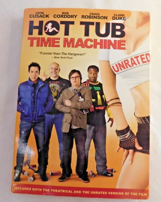 HOT TUB TIME MACHINE movie DVD Theatrical & Unrated versions -NEW/SEALED - Image 1 of 3