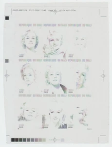 Mali Sc791 Cinema, Film, Movie, Actress Marilyn Monroe, Transparent Rare Proof 1 - Picture 1 of 1