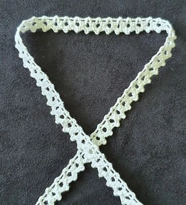 Vintage Style Lace Trim Crochet Ivory White Craft Wedding Sewing Bridal Ribbon  - Picture 1 of 29
