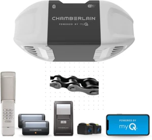 C2405 MYQ Smart Garage Door Opener, Chain Drive, 1/2-HP Motor, Dual Light - Quan - Picture 1 of 12