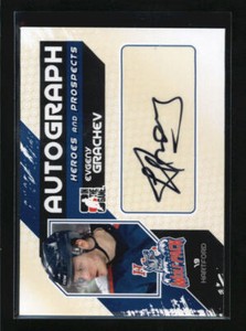 EVGENY GRACHEV 2010/11 ITG HEROES AND PROSPECTS AUTOGRAPH AUTO AF2390