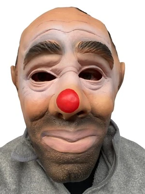 Old Man Mask Hobo Clown Thug Mafia Gangster Masks Halloween Funny Costume - Image 1 of 4