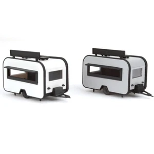 Walthers SceneMaster BBQ and Taco Food Trailers Kit HO Scale - Picture 1 of 4