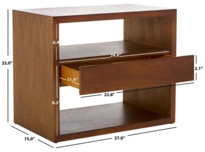 Mesita de noche Safavieh MUNSON 2 SHLF 1 DRW, precio reducido 2172728149 NST6603A Foto 1 de 4