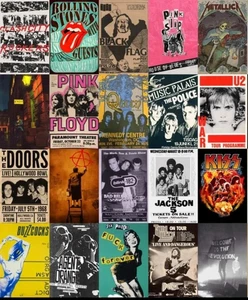 Music Posters Prints Man Cave Home Decor Wall Art Bar Garage Tiki Shed Gift A4A3 - Picture 1 of 135
