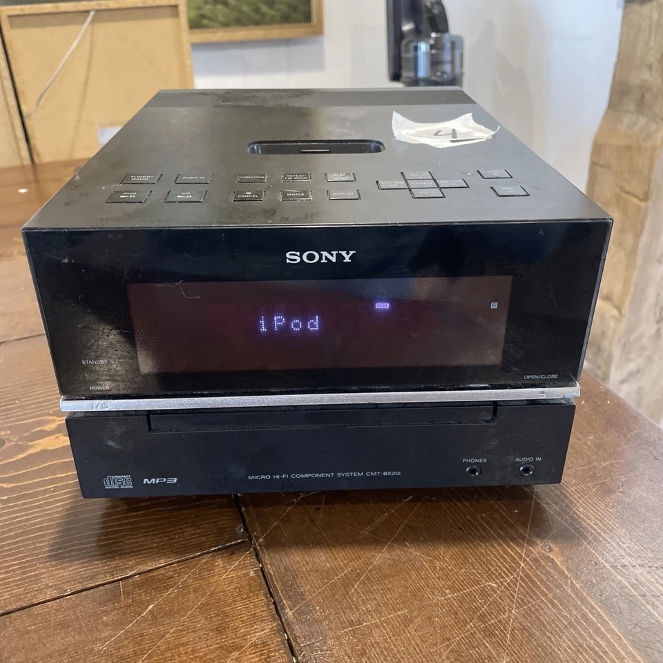 Sony CMT-BX20i Micro Hi-Fi Component System-MP3/CD/iPod Receiver - TESTED - - Image 1 of 4