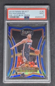 2019-20 Panini Select Die-Cut  Blue Prizm #187 Rui Hachimura RC 153/249 PSA 9 - Bild 1 von 2