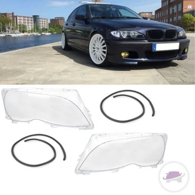 2x FACELIFT Scheinwerferglas Scheinwerfer Glas passt für BMW E46 4/5 Türer 01-05 - Bild 1 von 3