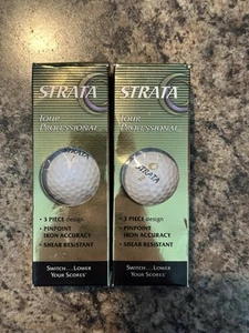 New in Box 6 STRATA Tour Professional GOLF BALLS Unused Spalding - Picture 1 of 3