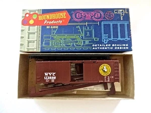 HO Roundhouse Diecast base 2041 New York Central 40' Boxcar Kit NEW - Picture 1 of 5