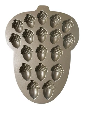 Nordic Ware USA Aluminiumguss EICHEL KUCHENFORM 2 Tassen Kapazität 18 Kuchen Kuchen - Bild 1 von 4