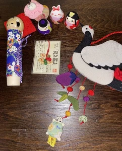 Asian Trinket Lot - Swan Ornament, Blank Paper Roll, and More! - Picture 1 of 9