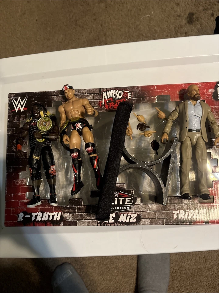 WWE Elite Collection Awesome Truth 3-Pack the Miz, R-Truth, Triple H - Image 1 of 1