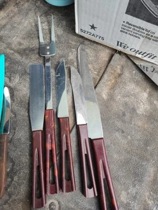 Vtg STANHOME Lot Of 5. Stainless Fork Knives - Picture 1 of 2