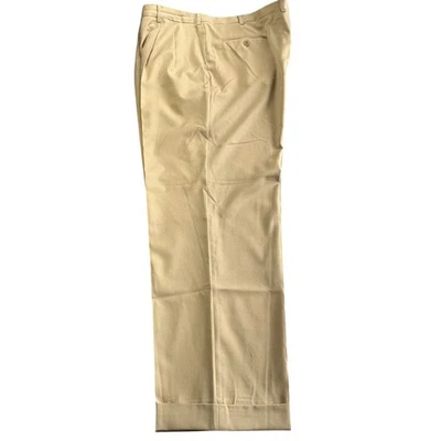 Pantalones de vestir de lana Brioni para hombre 42 R caqui hechos en Italia NUEVO DEFECTO Foto 1 de 4