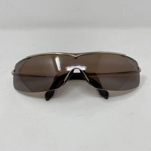 Maui Jim Sandbar MJ 511 16 Gold Semi Rimless Wrap Sunglasses Vintage - Picture 1 of 11