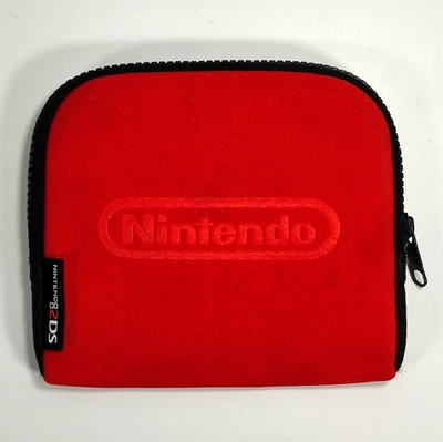 Nintendo 2DS Red Travel Pouch Carry Case Zipped - Image 1 of 3