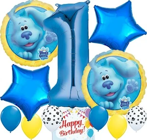 Blues Clues Party Supplies 1st Birthday Balloon Decoration Bundle - Picture 1 of 1
