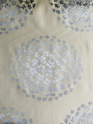 Laura Ashley Fabric Material Coco Pewter SOLD PER METRE - Image 1 of 4