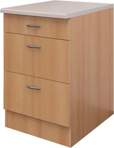 Küchenschrank 60 cm 1 Schubladen 2 Auszug- Unterschrank Schubkastenschrank - Bild 1 von 4