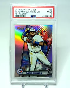 2019 Bowmans Best Vladimir Guerrero Jr. Refraktor Rookie RC #26 PSA 9 NEUWERTIG - Bild 1 von 2