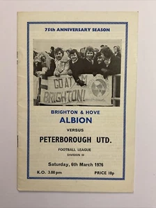 Brighton & Hove Albion v Peterborough United, 6th March 1976 - Picture 1 of 3