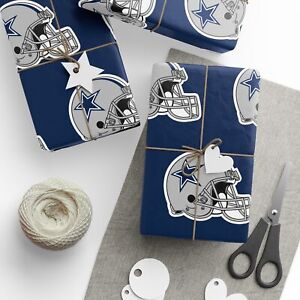 Dallas Cowboys NFL Football Birthday Graduation Gift Wrapping Paper Holiday