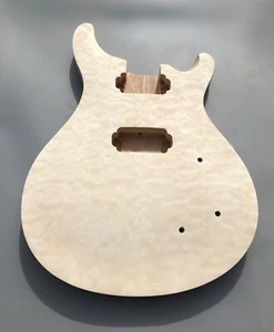 Repuesto de cuerpo de guitarra eléctrica para pastillas HH estilo PRS chapa de arce caoba - Imagen 1 de 6