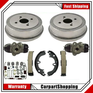 Rear Brake Drums Shoes Spring Kit Wheel Cylinder For Corolla 94-02 Non-ABS - Picture 1 of 7