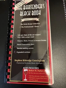 THE BARTENDERS BLACK BOOK 9TH EDITION FREE MEDIA SHIPPING - Picture 1 of 9