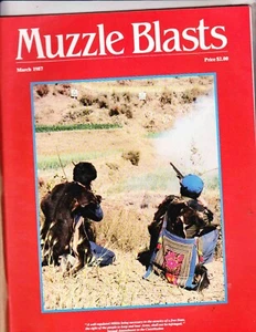 MUZZLE BLASTS MAGAZINE--------MARCH 1987 - Picture 1 of 1