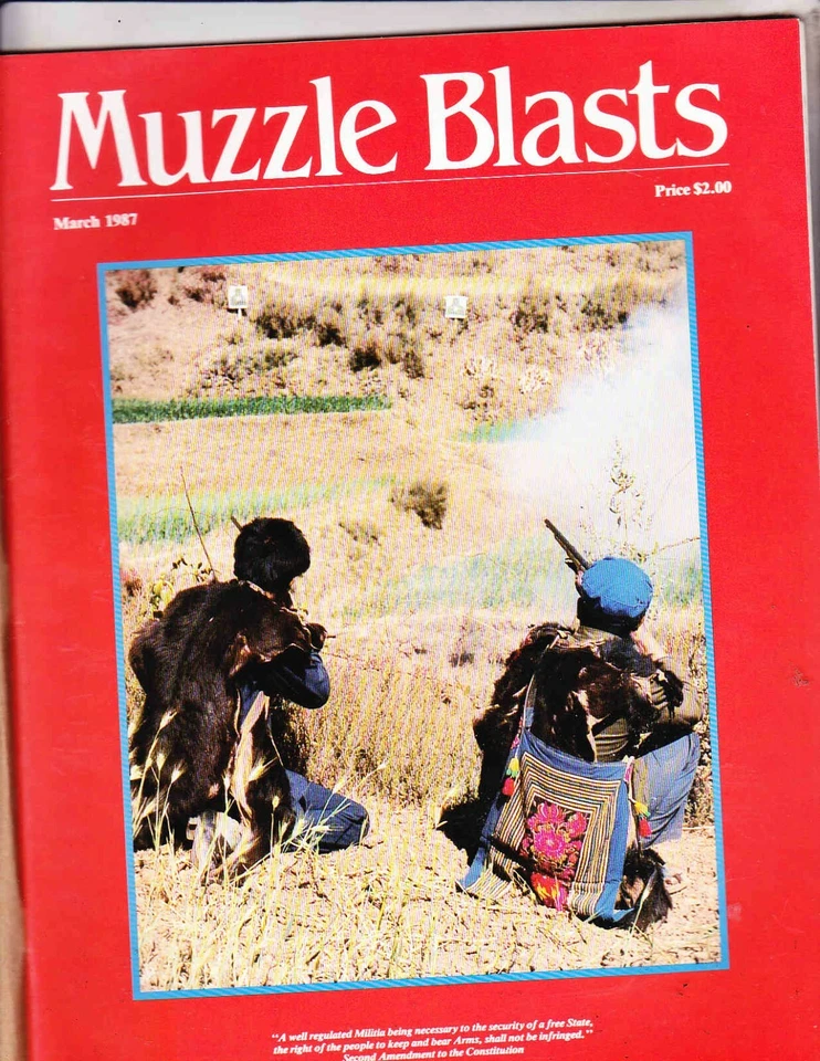 MUZZLE BLASTS MAGAZINE--------MARCH 1987 - Image 1 of 1
