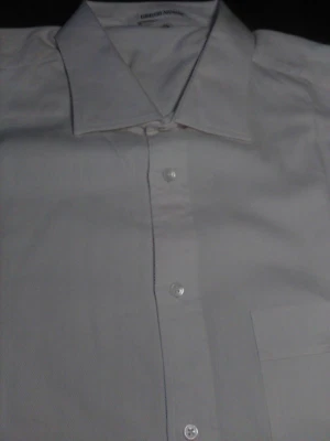 "GIORGIO ARMANI" ¡RECONOCIDO! CAMISA DE VESTIR HOMBRE 100% ALGODÓN MARFIL ALTA CALIDAD Foto 1 de 4