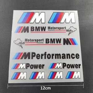 BMW M Power Performance Motorsport Logo Badge Emblem Sticker Car Body Door AUS - - Picture 1 of 2