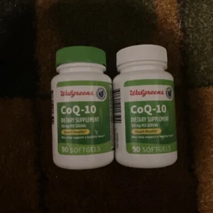 Walgreens CoQ10 200Mg -(2) 90 Softgels Bottles-Twin Pack-Exp 09/2025 and 12/2025 - Picture 1 of 4