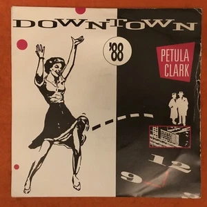 Petula Clark- Downtown (2 versions) Remix & Original-PRT Records 7” 1964 & 1988 - Picture 1 of 4