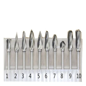 Rotary Burr Set Drill Dremel Tool Wood 3mm Shank Carbide Tungsten Bits Grinding - Picture 1 of 1